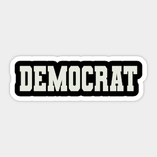 Democrat Word Sticker